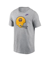 Nike Men's Heather Gray Lsu Tigers Legacy Helmet T-Shirt