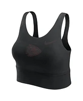 Nike Women's Black Kansas City Chiefs Performance Longline Sports Bra