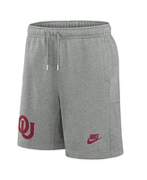 Nike Men's Heather Gray Oklahoma Sooners Legacy Fleece Essential Shorts