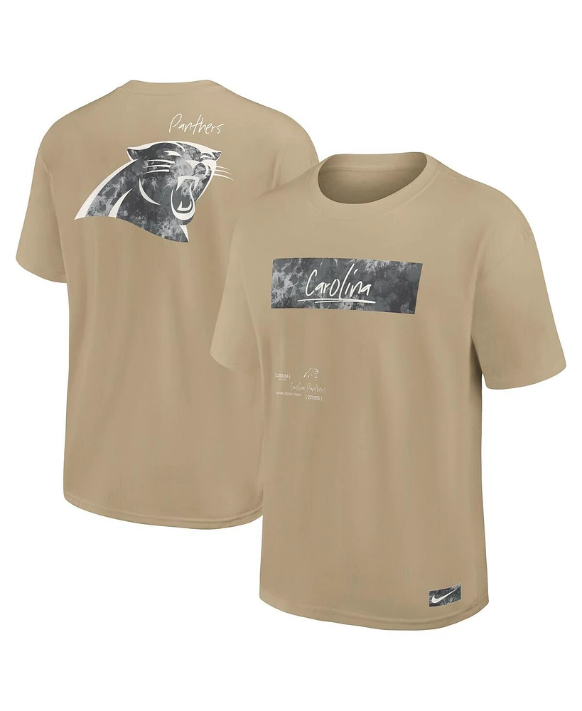 Nike Men's Tan Carolina Panthers Statement Max90 T-Shirt