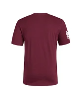 Adidas Men's Maroon Mississippi State Bulldogs Fresh Wordmark T-Shirt
