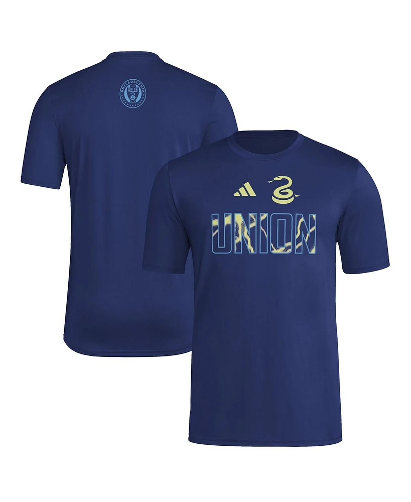 Adidas Men's Navy Philadelphia Union 2025 Jersey Hook Aeroready T-Shirt