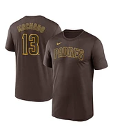 Nike Men's Manny Machado Brown San Diego Padres Legend Name and Number Home T-Shirt