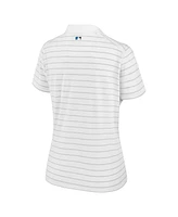 Nike Women's White Miami Marlins Authentic Collection Victory Performance Polo Shirt