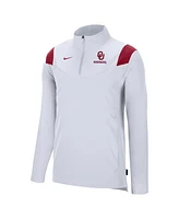 Nike Men's White Oklahoma Sooners Coach Quarter-Zip Top