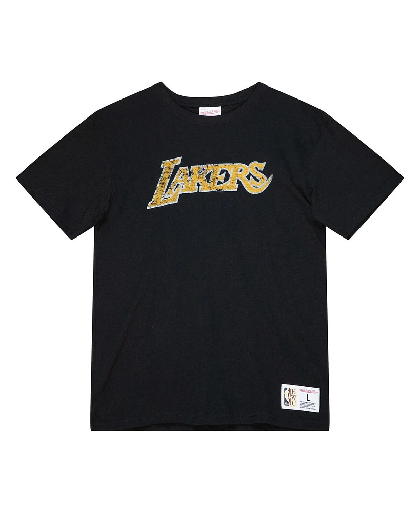 Mitchell & Ness Men's Black Los Angeles Lakers Legendary Slub T-Shirt