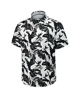 Tommy Bahama Men's Black Philadelphia Eagles Sunnyvale Blooms Camp Button-Up Shirt