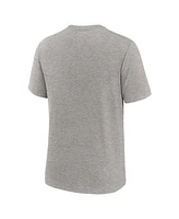 Nike Men's Heather Gray West Virginia Mountaineers Blitz Roll Call Tri-Blend T-Shirt