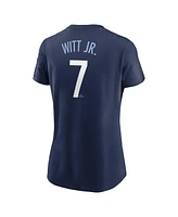 Nike Women's Bobby Witt Jr. Navy Kansas City Royals Connect Fuse Name Number T-Shirt