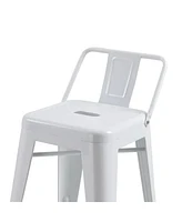 Counter Stool Chair with Footrest and Tapered Legs for Stylish and Comfortable Seating