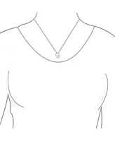 Bling Jewelry Modern Swirl Geometric Karama Circle Pendant Necklace in Sterling Silver