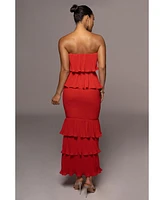 Jluxlabel Women's Casa Blanca Ruffle Dress