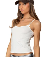 Edikted Women's Jay V Neck Tank Top