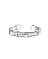 Bling Jewelry Punk Rocker Caribbean Pirate Skeleton Bones Midi Toe Rings Oxidized .925 Silver Sterling Adjustable