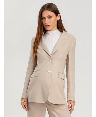 Pietro Brunelli Maternity Tailored Lyocell Eliana Blazer