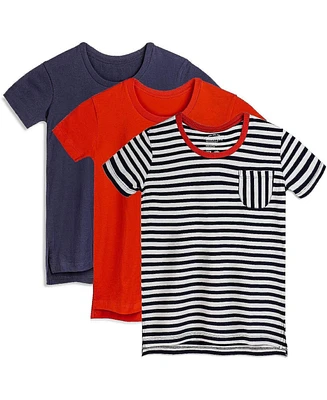 Mightly Toddler Girls 3pk Fair Trade Organic Cotton Extended Length Tees