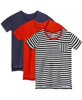 Mightly Toddler Girls 3pk Fair Trade Organic Cotton Extended Length Tees