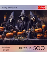 Trefl Red 500 Piece Puzzle - Halloween - Scary Skeletons
