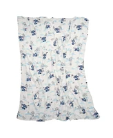 Lambs & Ivy Baby Disney Stitch Bamboo Muslin Swaddle Blanket & Plush Toy Gift Set