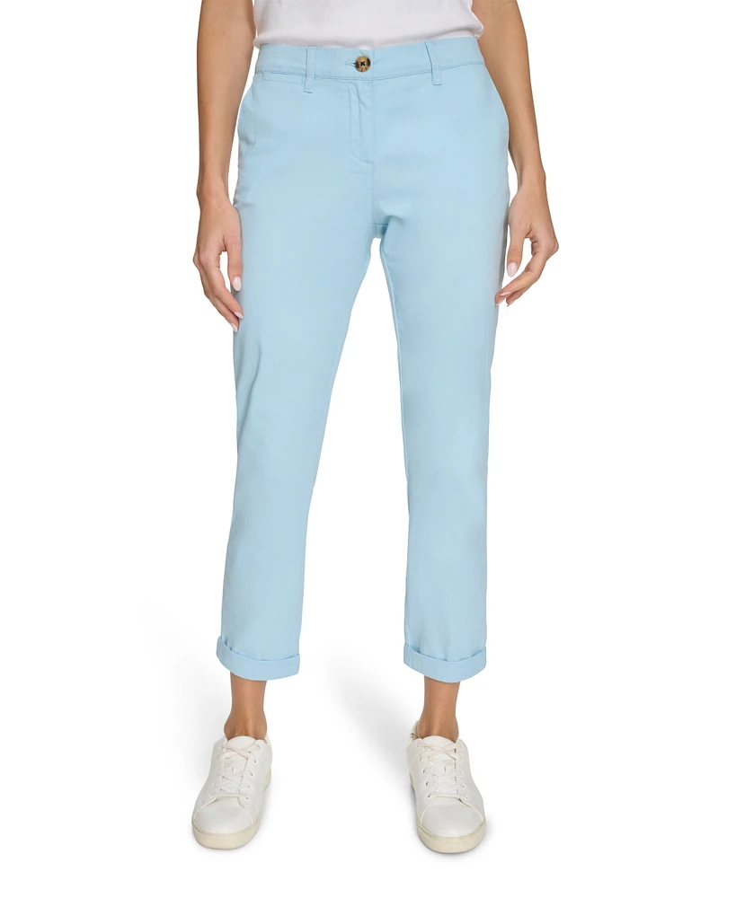 Nautica Jeans Women's Solid Montauk Chino Pants