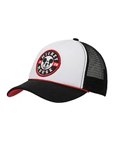 Disney Men's Mickey Mouse Character Circle Black & White Trucker Hat