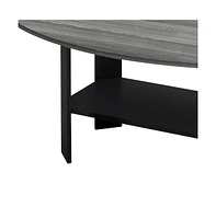 Set of 3 Wood Coffee Tables with Shelf – Functional Nesting Design