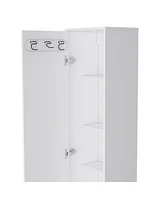 Tall Accent Cabinet with Five Shelves – Space-Saving and Versatile