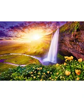 Trefl Prime 1000 Piece Puzzle - Romantic Sunsets Selisalandfoss Water Falls Iceland