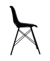 Stylish Faux Leather Upholstered Side Chair for Modern Decor