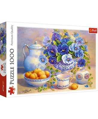 Trefl Red 1000 Piece Puzzle - Blue bouquet / Ddfa