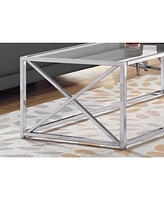 Contemporary Glass and Iron Coffee Table for Home or Office