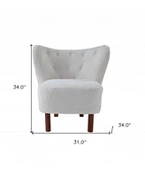 Wingback Chair with Polka Dot Upholstery – Chic and Comfortable