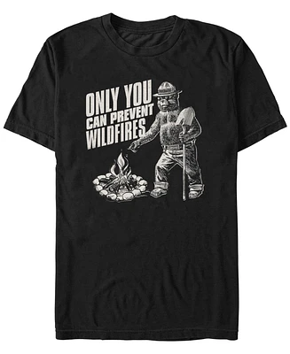 Fifth Sun Men's Prevent Wildfires Point Short Sleeve T-Shirt