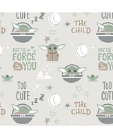 Lambs & Ivy Baby Star Wars Cozy Friends Yoda/Grogu Fitted Crib Sheet