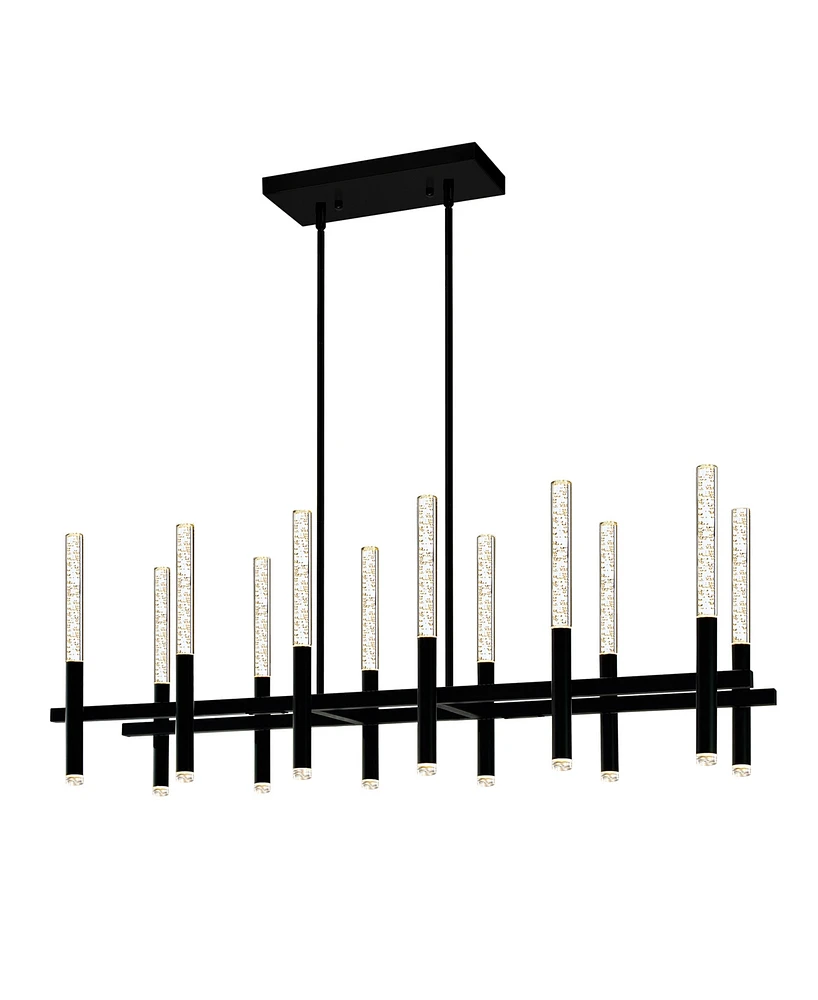 Cwi Lighting 48" Metal Dragonswatch Integrated Led Island Pool Table Light