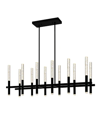 Cwi Lighting 48" Metal Dragonswatch Integrated Led Island Pool Table Light