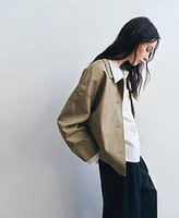 Mango Women's Straight Cotton Jacket