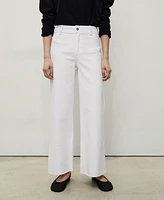 Mango Women's Catherin Culotte High-Rise Jeans