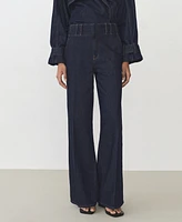Mango Women's High-Waist Flared Denim Jeans