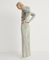 Mango Women's Velour Soft Touch Pants