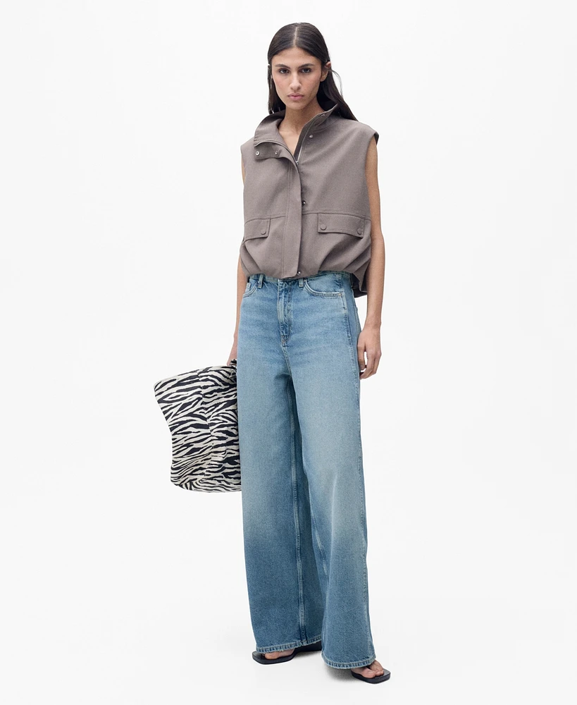 Mango Women's High-Rise Balloon Jeans