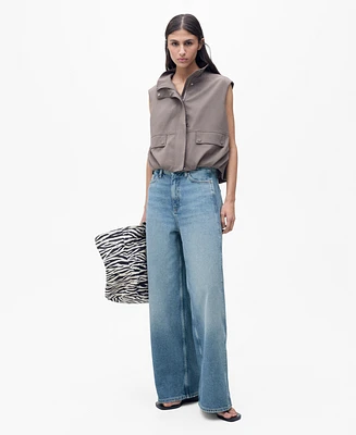 Mango Women's High-Rise Balloon Jeans