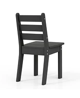 Kids 5-Piece Hdpe Dining Table and Chairs Set