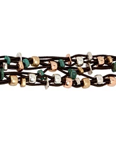 Robert Lee Morris Soho Patina Multi Row Toggle Bracelet