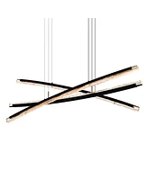 Cwi Lighting 26" Metal Saber Integrated Led Chandelier