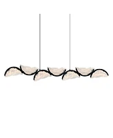 Cwi Lighting 13" Metal Moon Integrated Led Chandelier