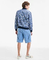 Sun Stone Mens Sun Kissed T Shirt Floral Print Bomber Jacket Denim Cargo Shorts Exclusively At Macys