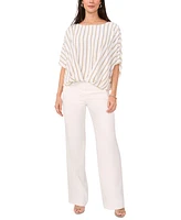 Vince Camuto Women's Striped 3/4-Sleeve Top