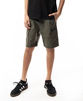 Ring of Fire Big Boys Harley Stretch Tech Fabric Pull-On Cargo Shorts with Moto Detailing