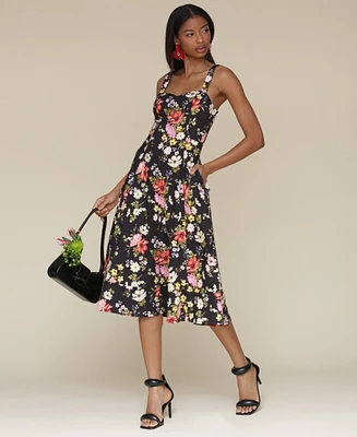 Avec Les Filles Women's Fit & Flare Floral-Print Dress